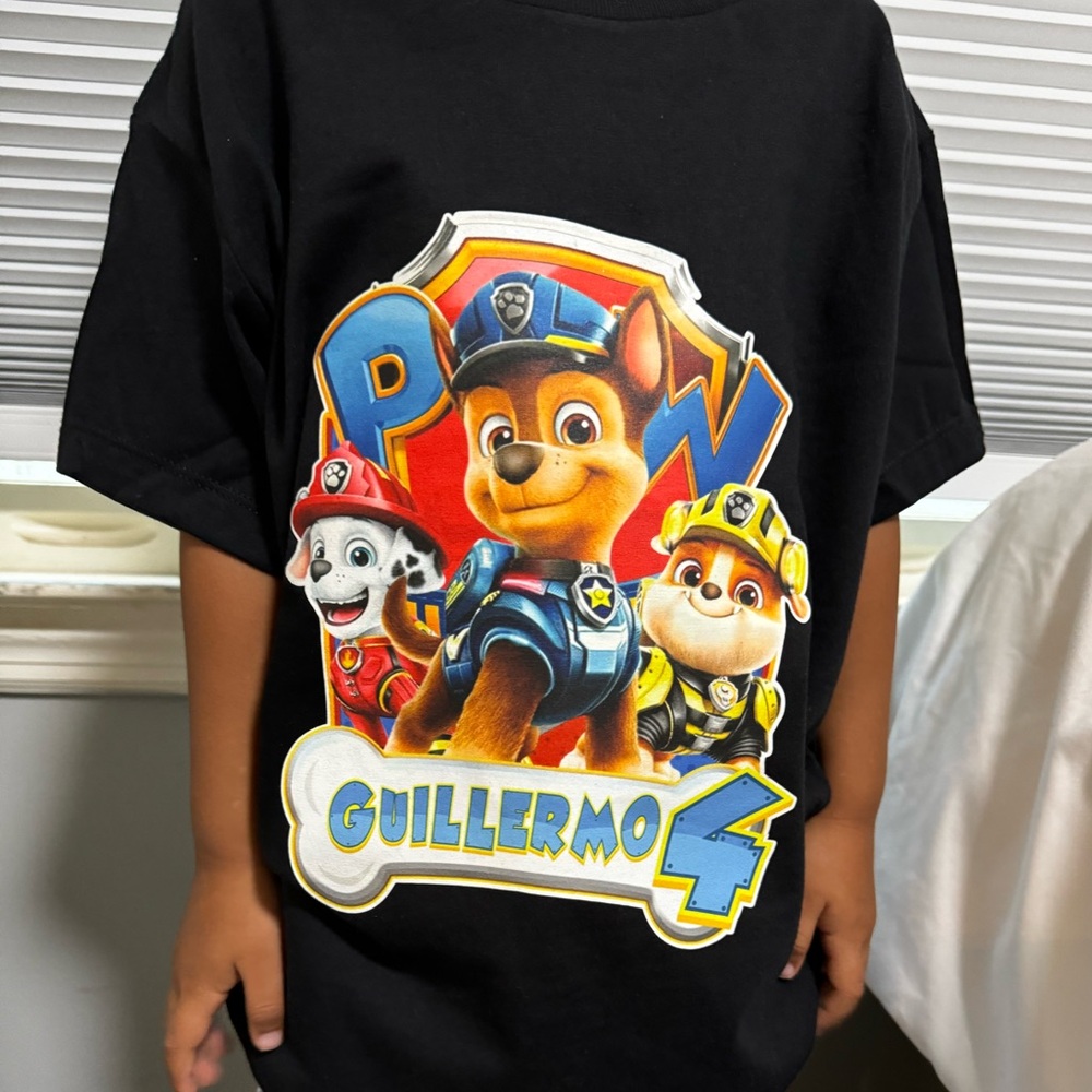 PAW PATROL CUSTOMIZED SHIRT